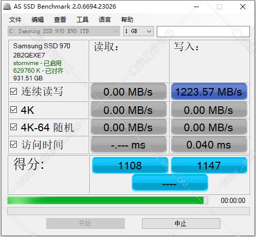 AS SSD Benchmark ASSSD固态硬盘检查 V2.0.6694