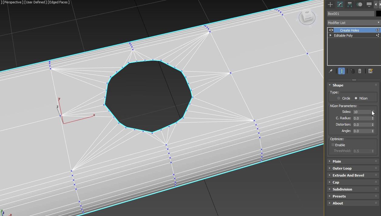 3DS MAX挖洞插件 Create Holes v1.3 For 3DS Max 2016 – 2021