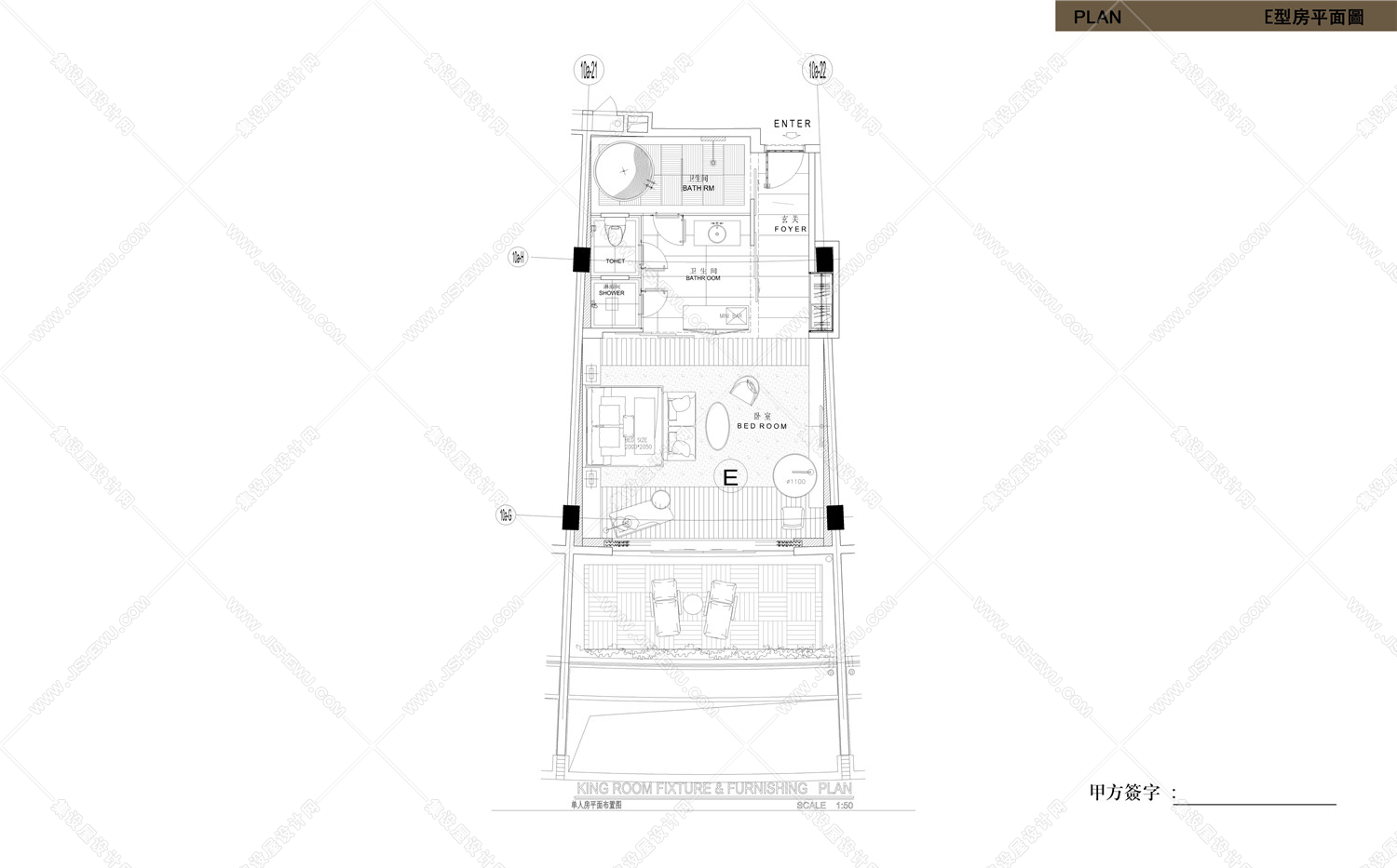 三亚鸿洲游艇国际酒店(这套很全，效果图大图，施工图，材料表，家具，洁具都有662M)-19