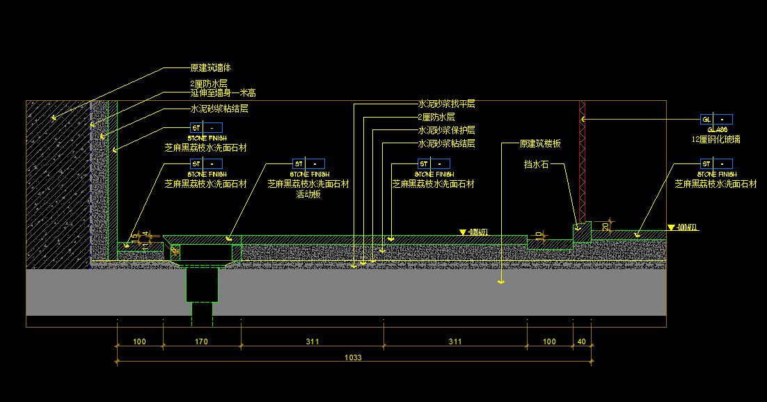 卫生间浴室丨全套收口工艺节点丨排水+隔断+沉箱+地漏+卫浴丨-11