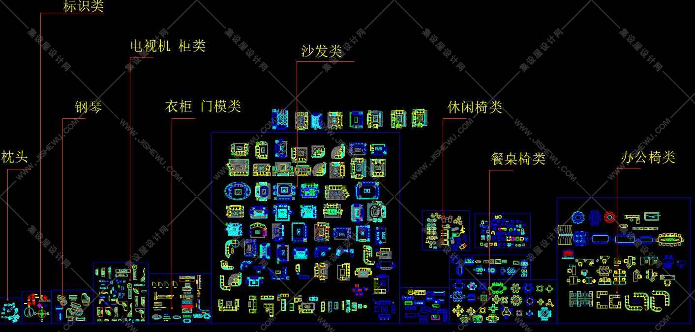 最全的CAD平立面、工装家装综合图库-62