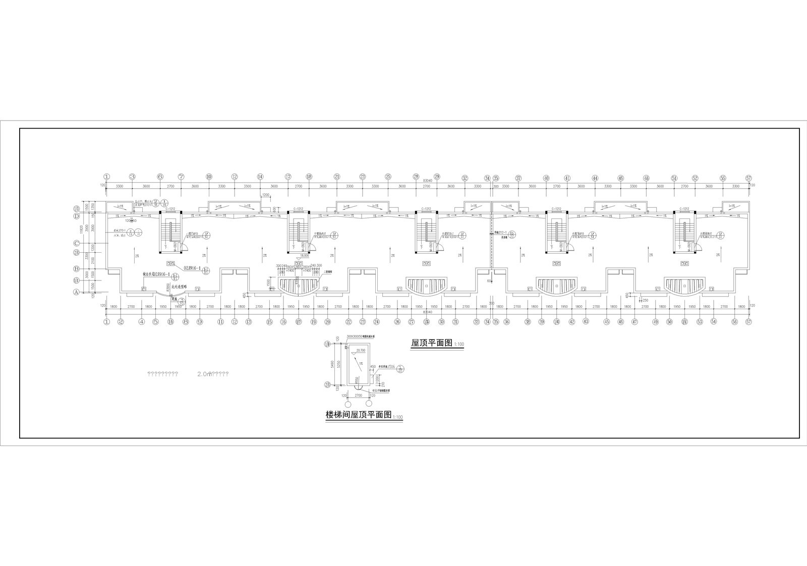 【高层建筑施工图】1300套高层小区施工图 小区多层高层户型住宅楼建筑设计施工图纸CAD设计立面大全套图库-32