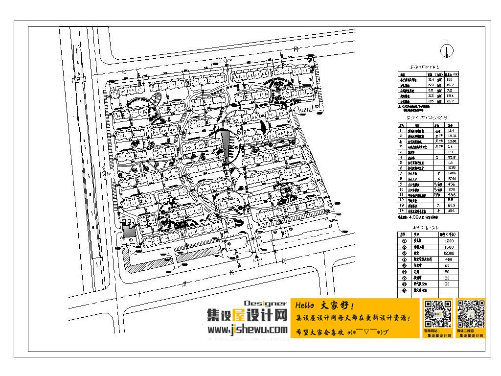 160套居住小区景观建筑规划CAD总平面图 房产小区CAD规划图-16