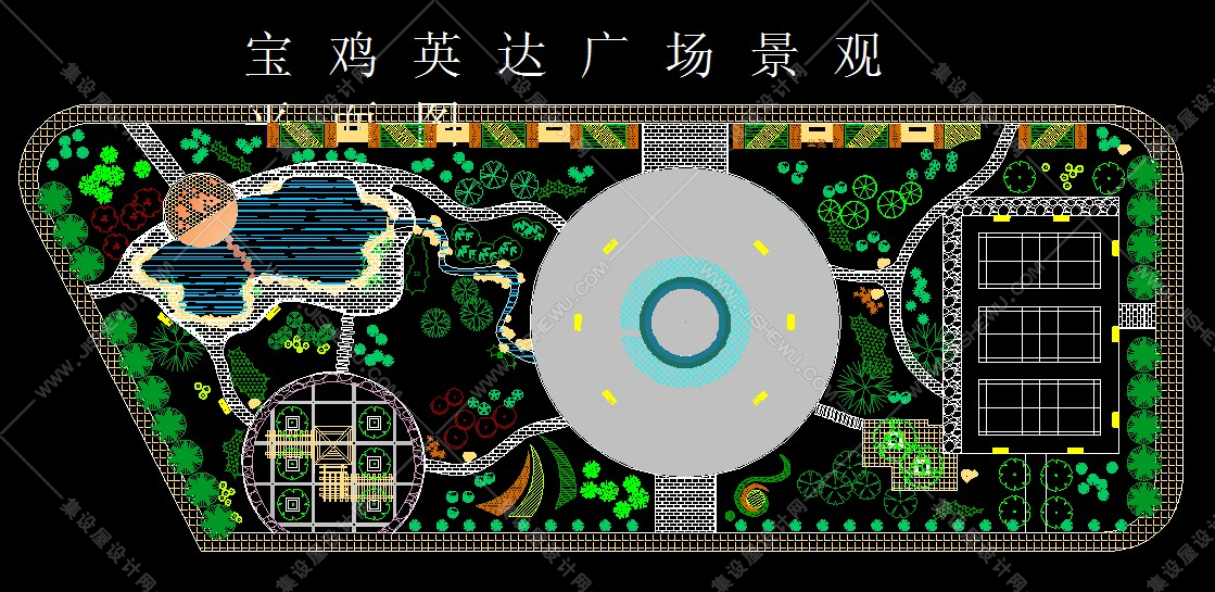 广场景观CAD平面图145套-54