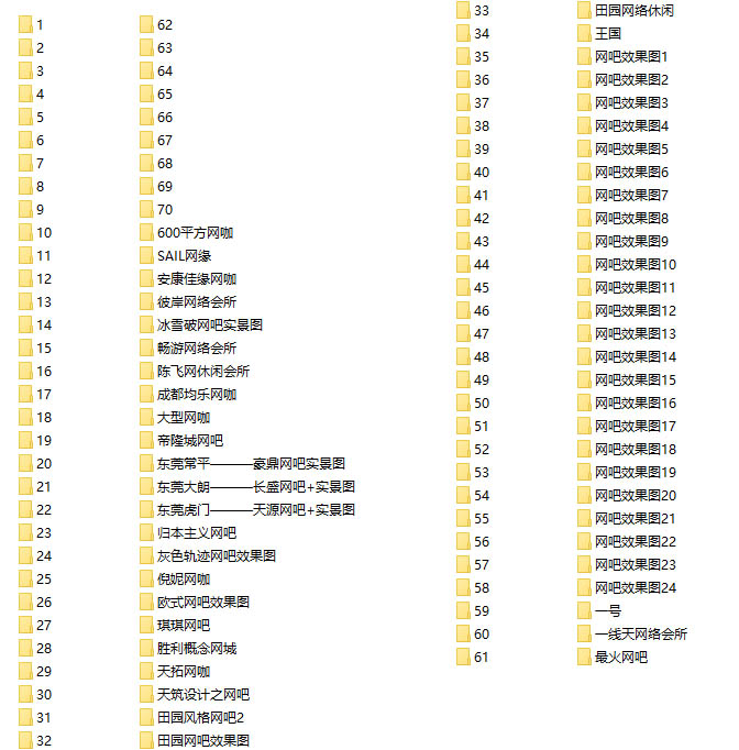 27套网吧施工图+186套网吧效果图-10