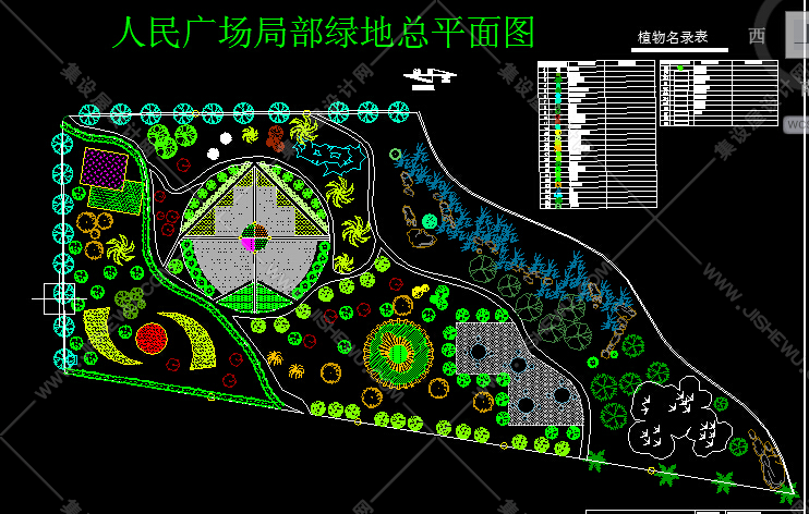 广场景观CAD平面图145套-58