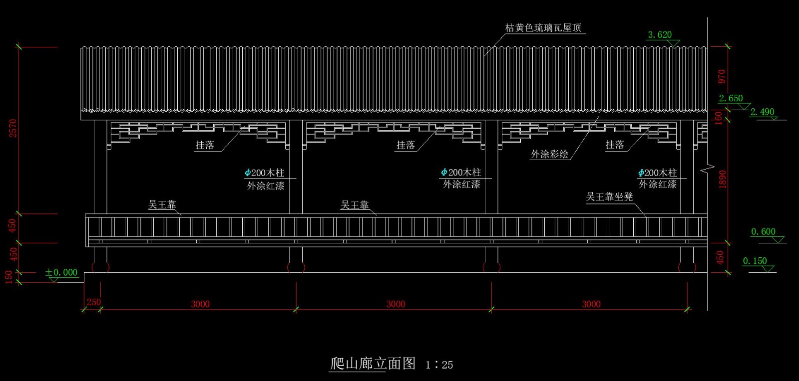 室外园林古建模块|数百种CAD平面树图例|园林节点样图-13