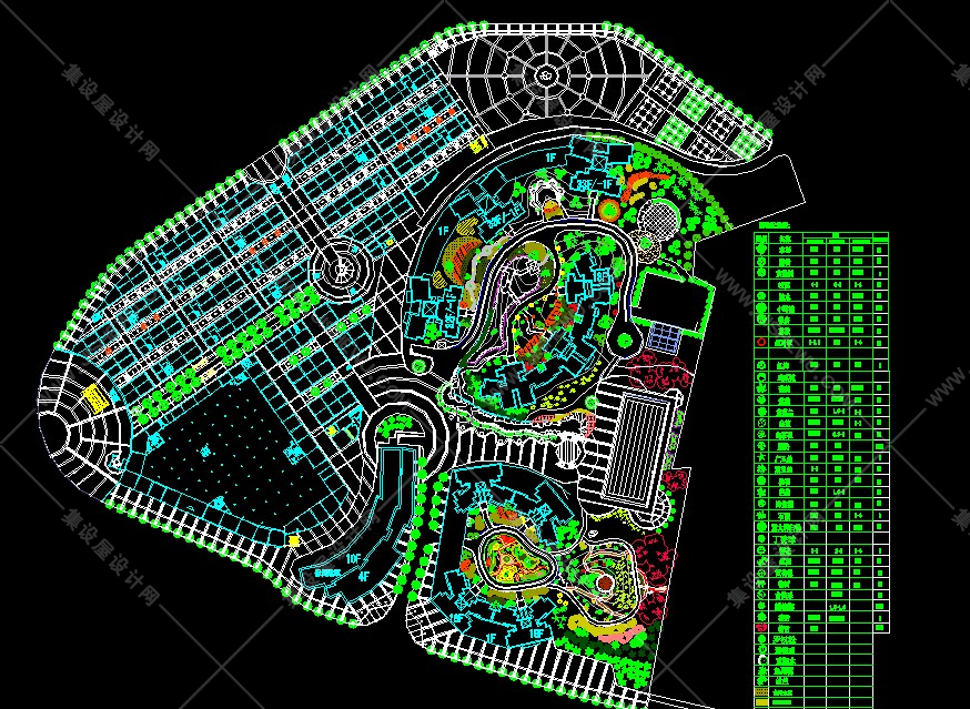 广场景观CAD平面图145套-37