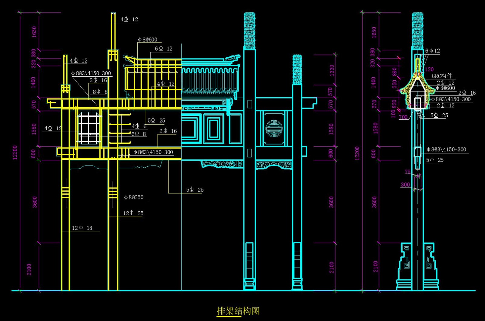 室外园林古建模块|数百种CAD平面树图例|园林节点样图-23