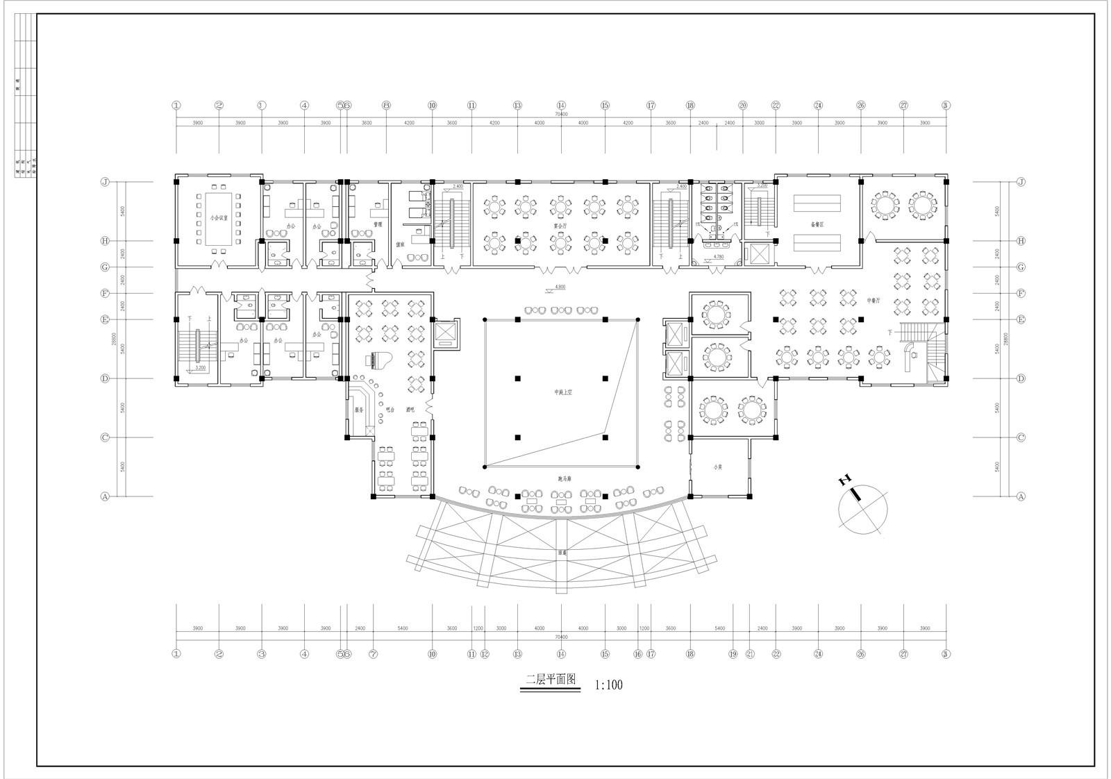 【高层建筑施工图】1300套高层小区施工图 小区多层高层户型住宅楼建筑设计施工图纸CAD设计立面大全套图库-21