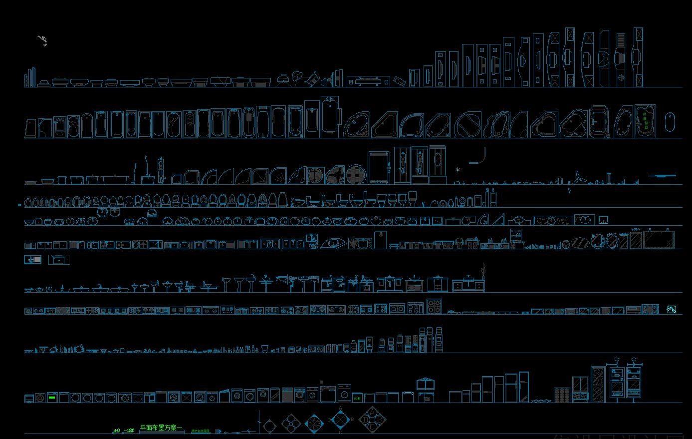 CAD平立面图库 最全最新的综合图库-120