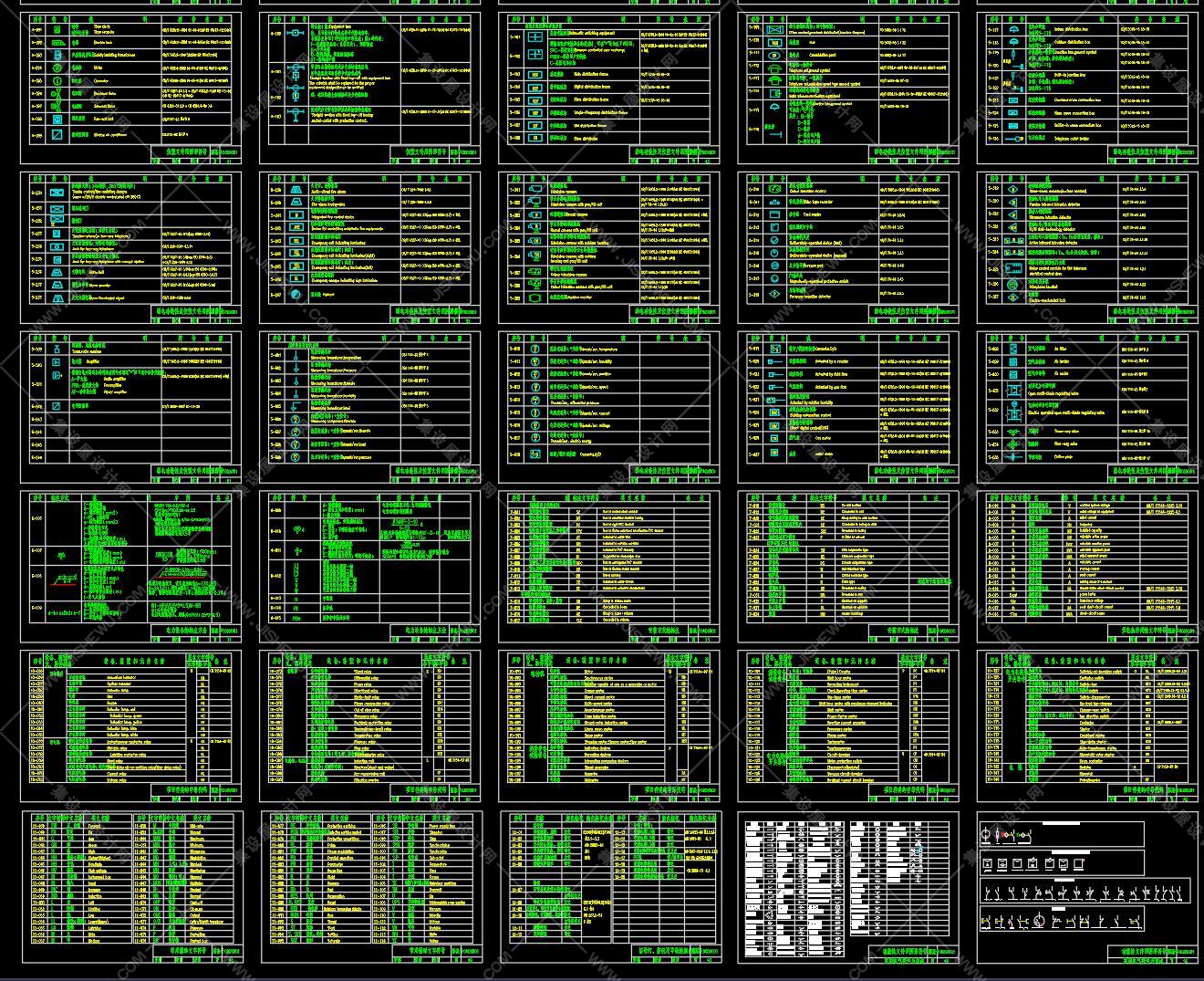 水电图符图例大全丨商住楼常用水电系统CAD图丨上百种电路接线图丨JPG+DWG丨22M-3