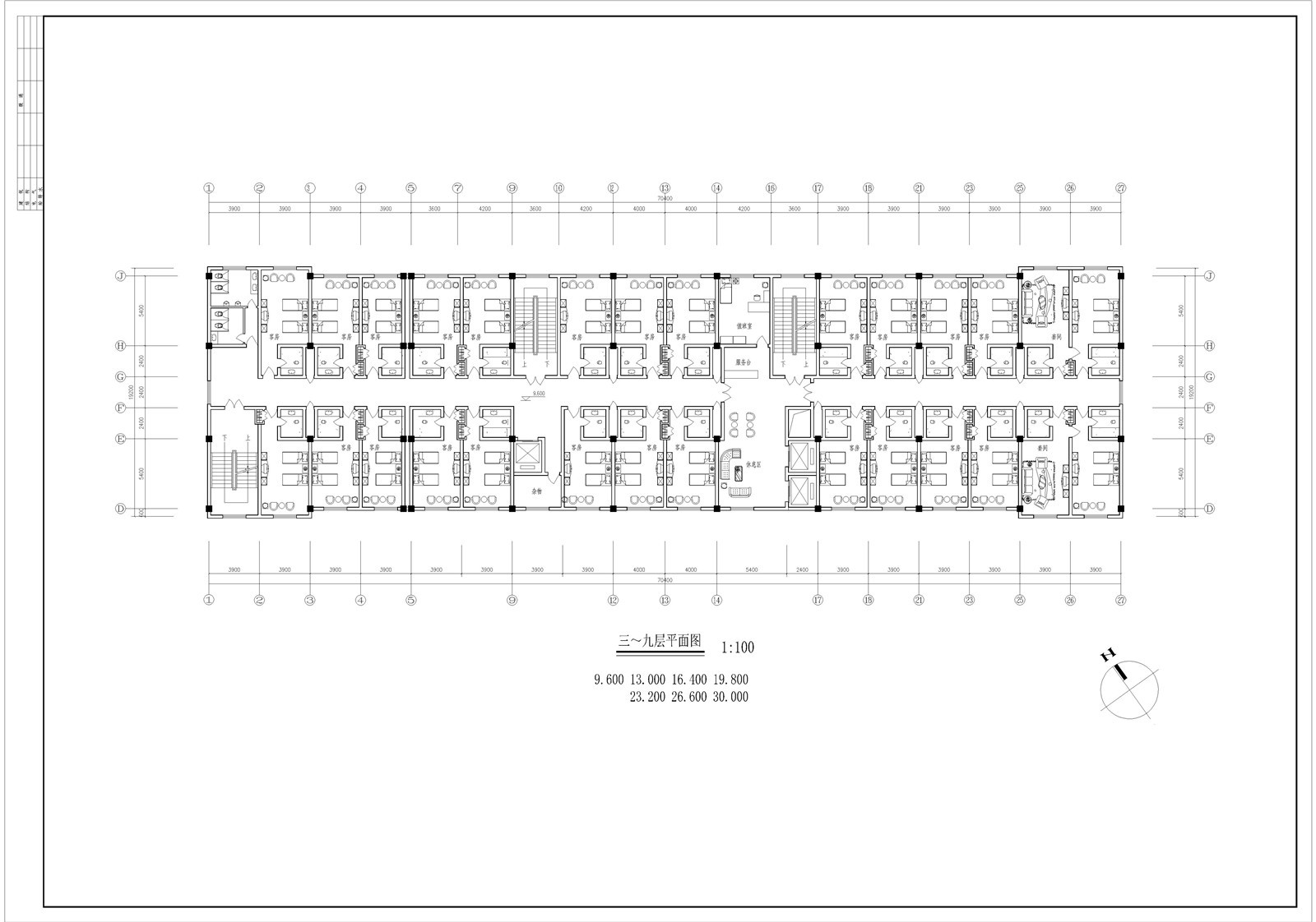 【高层建筑施工图】1300套高层小区施工图 小区多层高层户型住宅楼建筑设计施工图纸CAD设计立面大全套图库-17