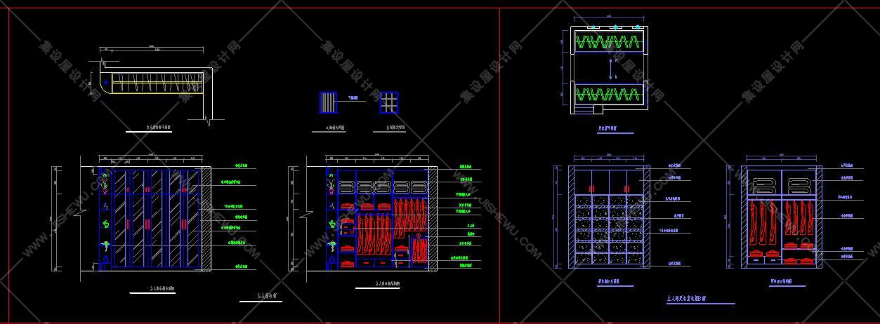 78款衣柜设计CAD详图-16