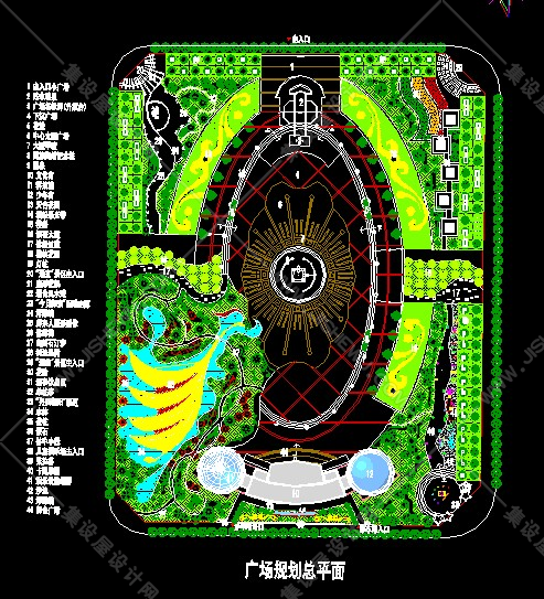 广场景观CAD平面图145套-35