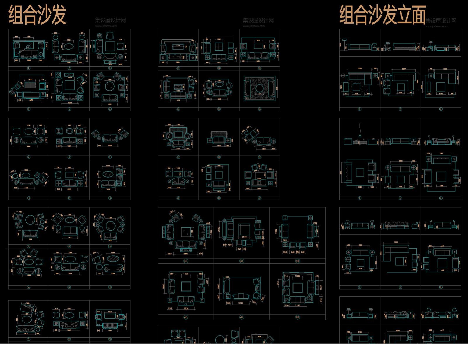 CAD平立面图库 最全最新的综合图库-112