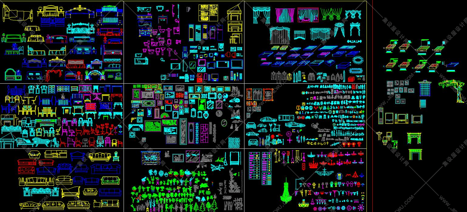 最全的CAD平立面、工装家装综合图库-26