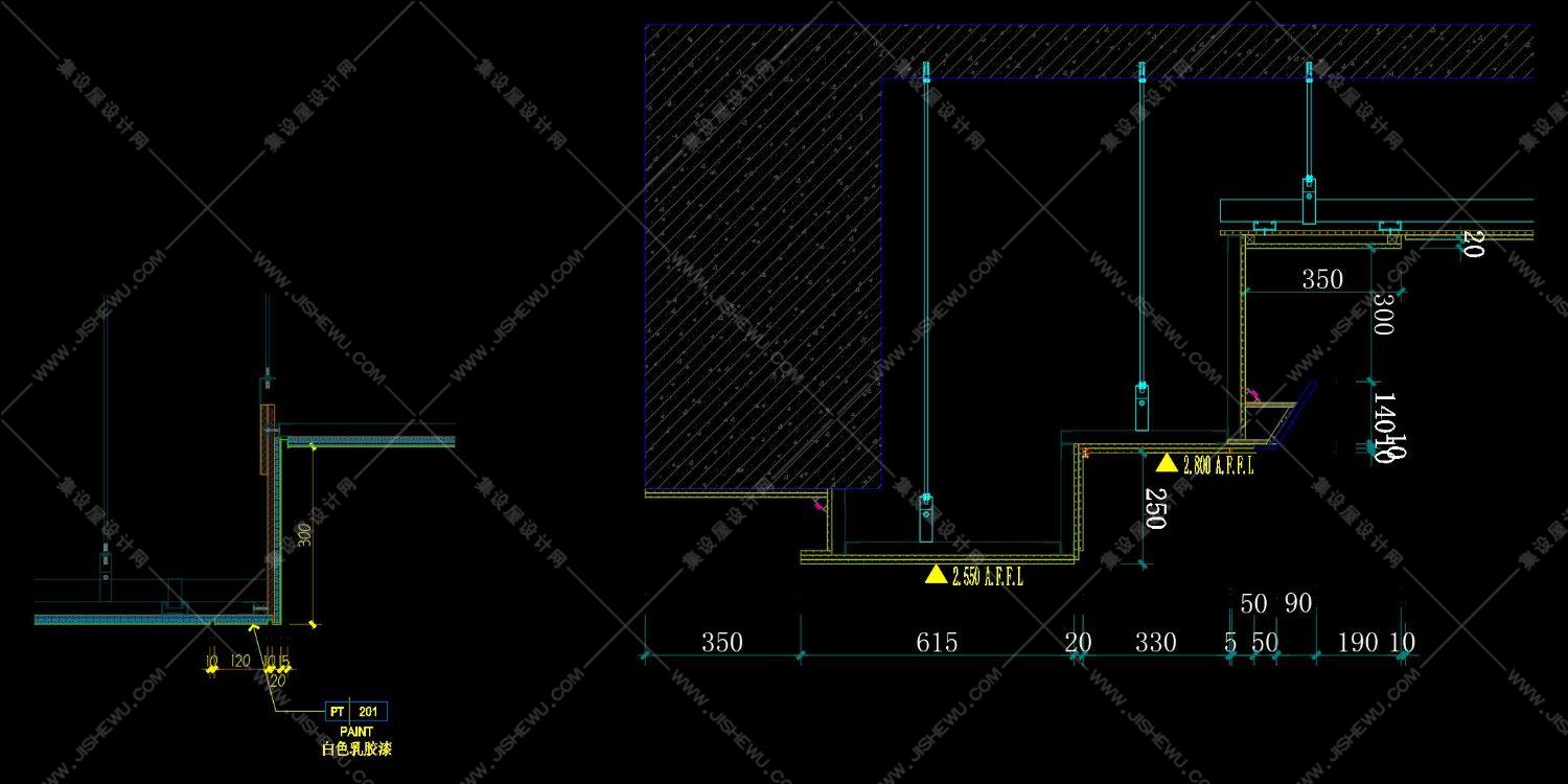 工艺节点《装饰工程常用基层做法》SU模型+CAD+基层厚度测算表！-25