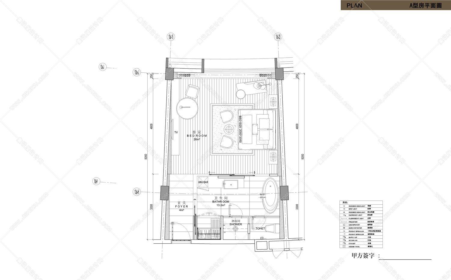 三亚鸿洲游艇国际酒店(这套很全，效果图大图，施工图，材料表，家具，洁具都有662M)-9