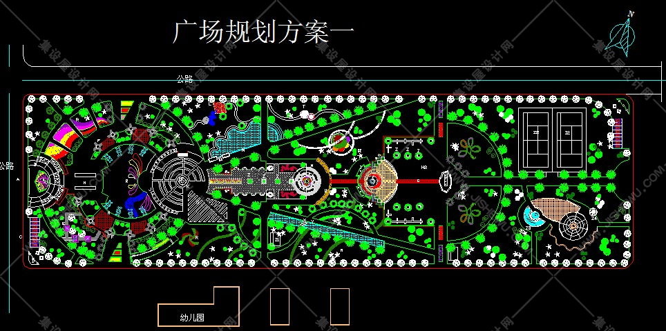 广场景观CAD平面图145套-52