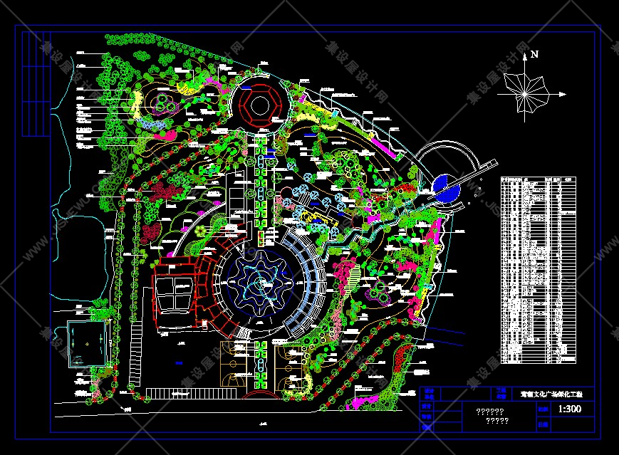 广场景观CAD平面图145套-21