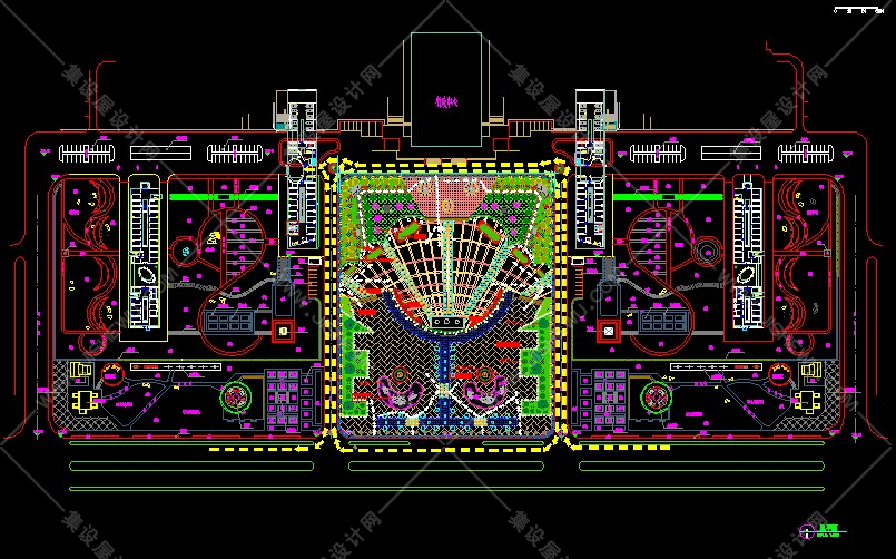 广场景观CAD平面图145套-36