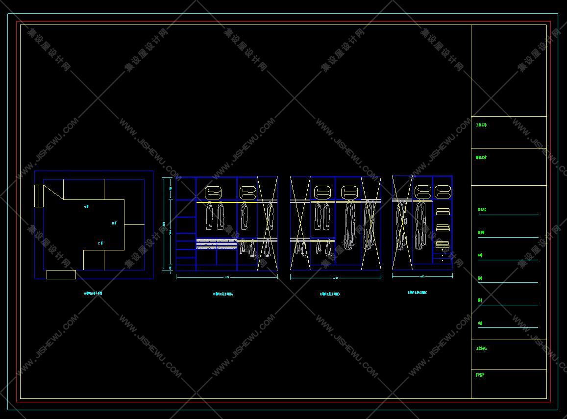 78款衣柜设计CAD详图-20