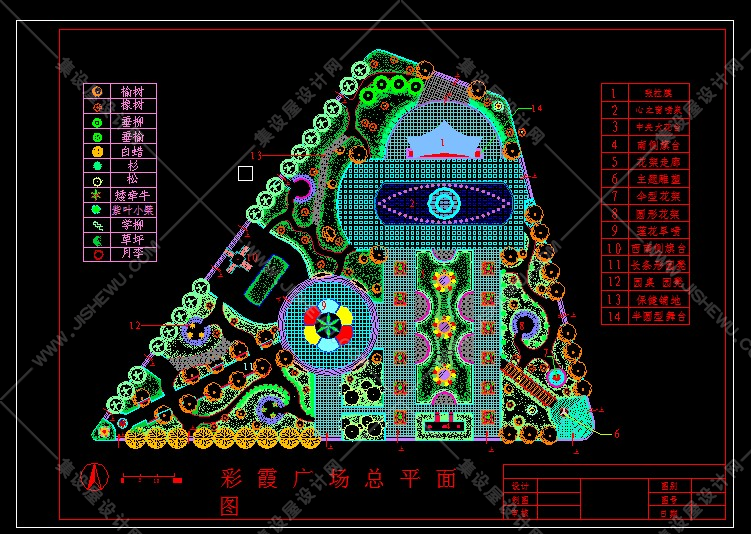 广场景观CAD平面图145套-44