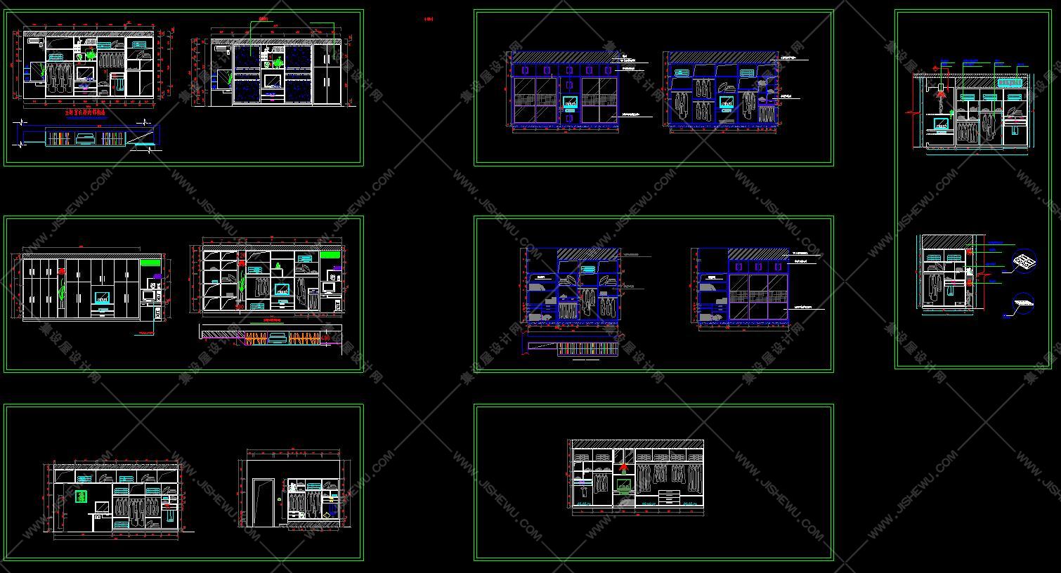 78款衣柜设计CAD详图-25