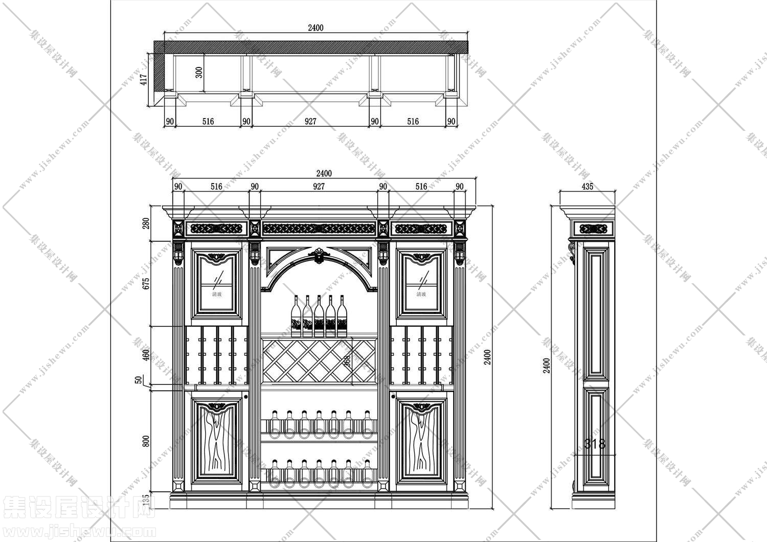 酒柜设计图纸-3