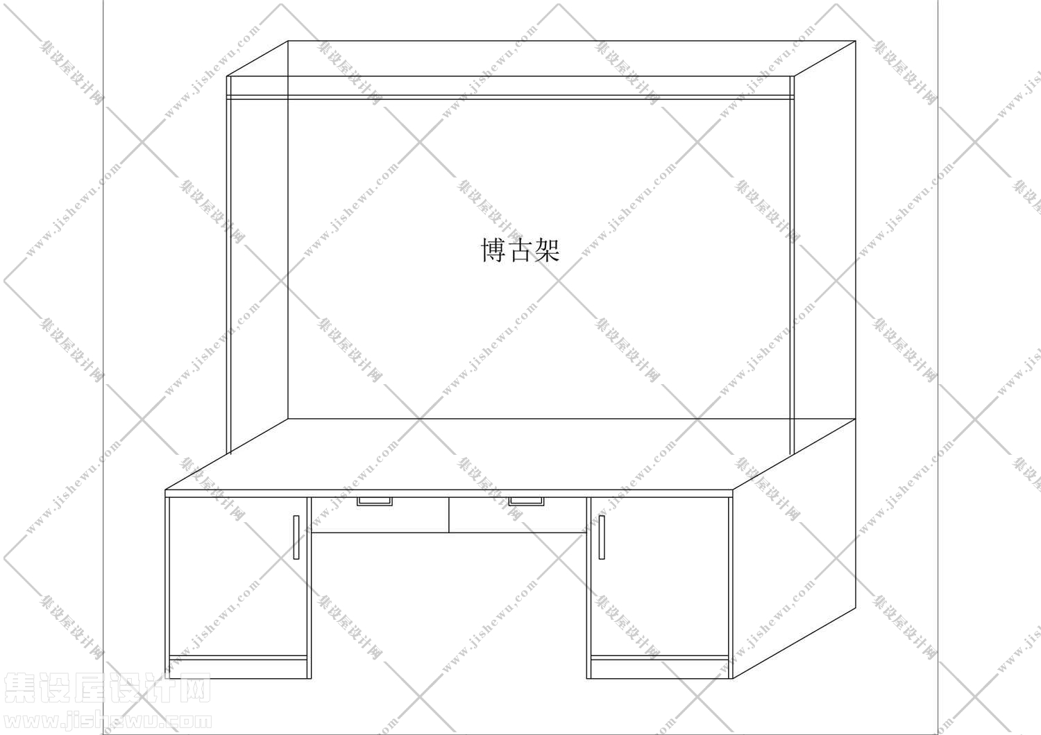 酒柜设计图纸-2