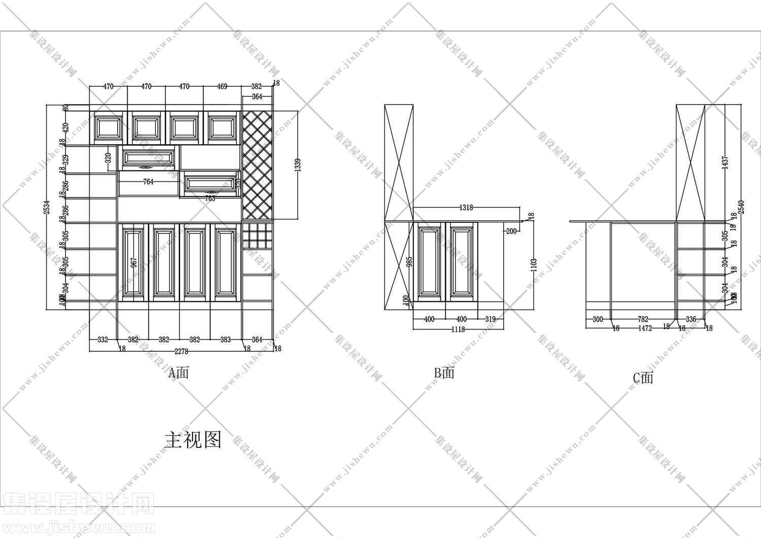 酒柜设计图纸-7