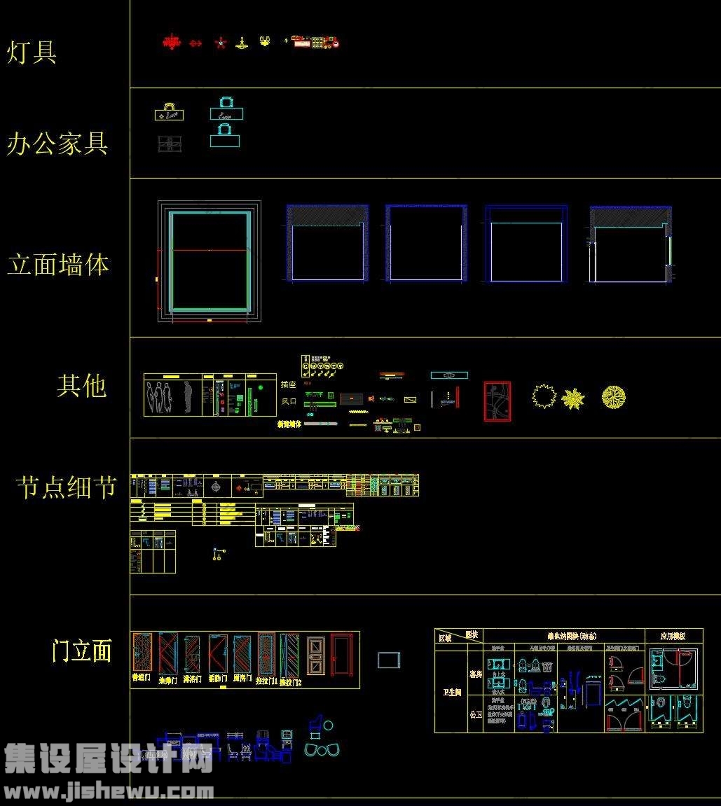 CAD室内设计常用动态块图库-3