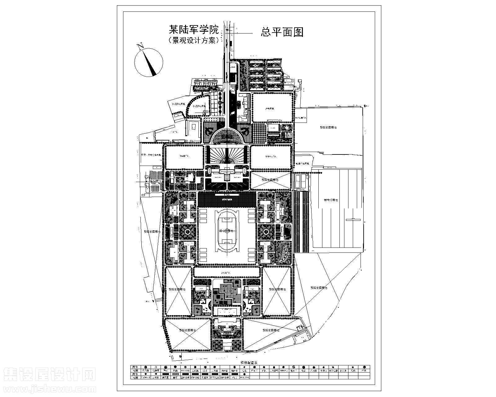 15 某陆军学院园林规划图-1